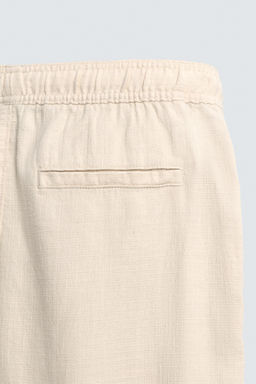 BERMUDA REGULAR FIT  ESTRUCTURA / Beige claro - Zara фото 10