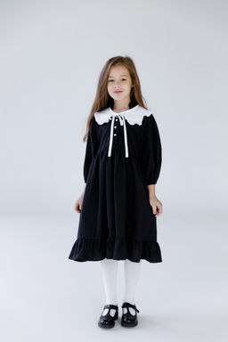 Л23-7 платье для девочки НИКОЛЬ черный
