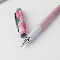 Цена за 2 шт. Ручка шариковая, синяя паста,1.0 мм, пластиковый корпус в открытке С 8 марта