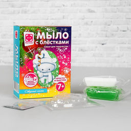 Мыло с блёстками фигурное «Новый год. Северный гость», набор для творчества