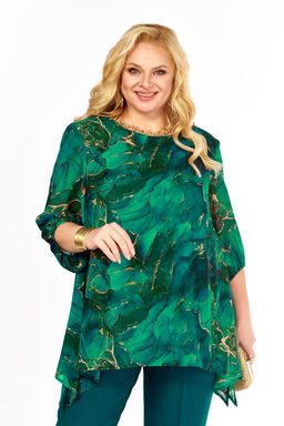Блуза Элль стиль 2263/14а изумруд  фото 8