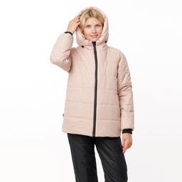 RODOS Утеплённый костюм женский зима М-289 Бежевый/Чёрный  фото 64