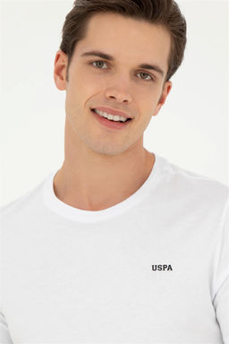 Мужская белая базовая футболка - U.s. polo assn фото 2