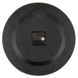 Часы настенные "Гран-маркиз" д31-33см, h5,4см, мягкий ход, циферблат белый; цифры арабские, черный; корпус пластик, бежевый "под дерево", в коробке (Китай)