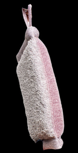 VIVAL Мочалка-брикет двусторонняя 2в1 из хлопковой и массажной нити