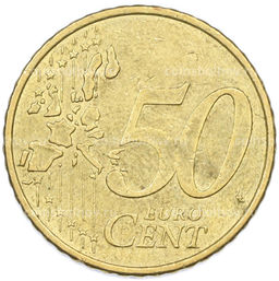 Монета 50 евроцентов 2002 года F Германия