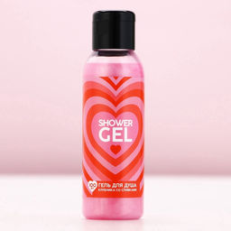 Гель для душа Shower Gel, 100 мл, аромат клубники со сливками, Чистое счастье