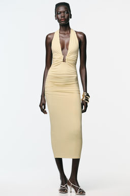 POLYAMIDE HALTER DRESS