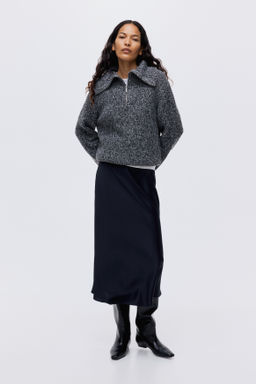 Jersey en punto de canal? con media cremallera - H&m фото 3