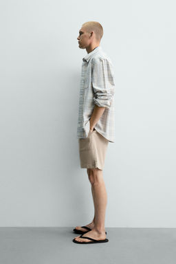 BERMUDA LAVADA ESTRUCTURA WAFFLE / Gris antracita - Zara фото 4