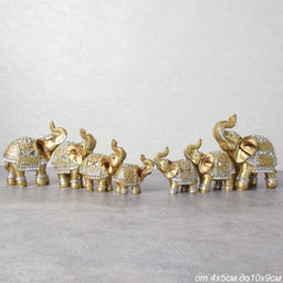 Статуэтки Слоны 7 штук набор / 7030А /уп 36/ - ГалеонТрейд фото 4