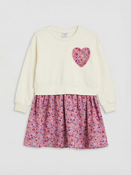 ?i?ekli K?z ?ocuk Elbise