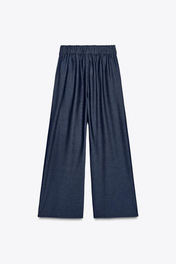 WIDE-LEG DARTED TROUSERS - Zara фото 6