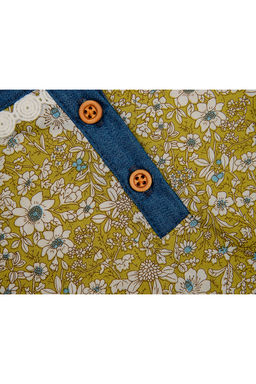 Рубашка для девочки UD 1850 хаки - Mini maxi фото 6