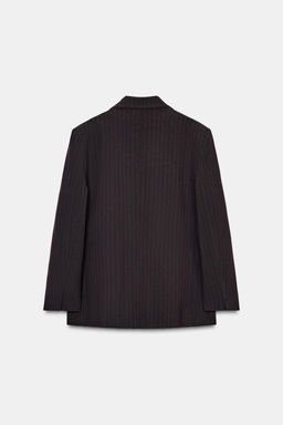 OVERSIZED DOUBLE-BREASTED PINSTRIPE BLAZER - Zara фото 6