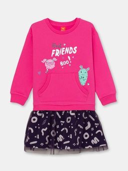CRB wear/CSKG 63037-46-304 Платье для девочки, циклама/Ex.Cherubino
