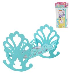 Кроватка-качалка сборная для кукол (56665) в пакете 33,5*17,5*20,5см