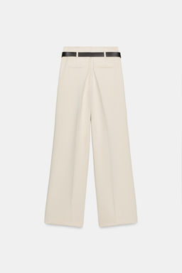 STRAIGHT TROUSERS WITH DARTS AND BELT - Zara фото 17