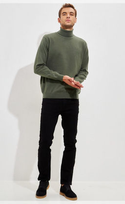 Водолазка мужская F321-15318 хаки - Fine joyce фото 10