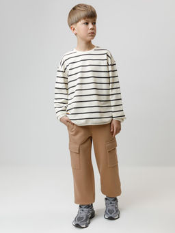 КР 400854/коричневый 1038 к586 брюки для мал