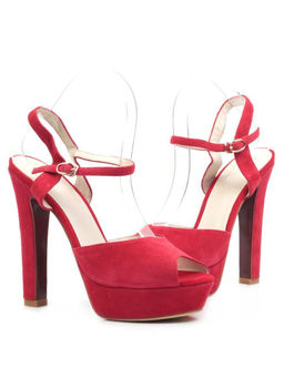 06-87VB RED Туфли женские (натуральная замша)