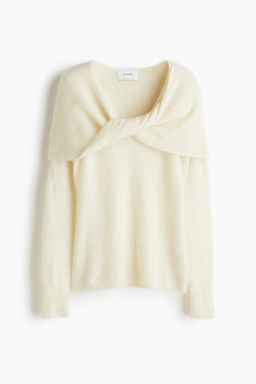 Top en mezcla de mohair con detalle girado