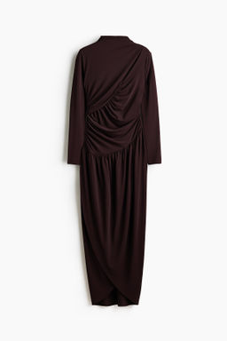 Vestido drapeado de punto