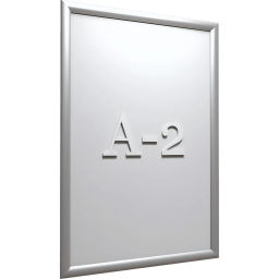 Рамка А2 Attache, алюм.клик-профиль 25 мм, настенная