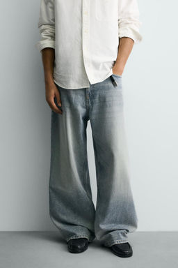 RIPPED BAGGY FIT JEANS - Zara фото 21