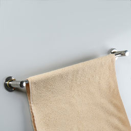 Держатель для полотенец одинарный, 61×5×8.5 см, хром