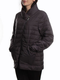 K-635 DK.GRAY Куртка демисезонная стеганая женская (70 гр. холлофайбер) - Fashion фото 5