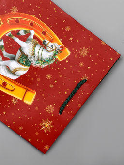 Пакет подарочный новогодний ламинированный, «Подкова», 18×10×22.3 см