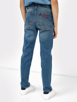 Прямые джинсы голубого цвета для мальчиков - Mark formelle фото 3