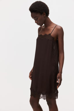 Vestido de viscosa con ribetes de encaje - H&m фото 2