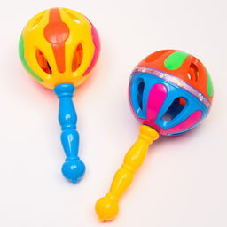 Набор погремушек Яркий маракас, 2 шт, цвет МИКС