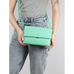 Сумка женская искусственная кожа DJ-CM 6919-AQUA GREEN, 2отд, плечевой ремень, зеленый SALE 259777 - Adelia фото 5