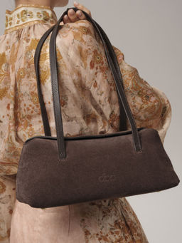 Сумка багет Raduy DBR 31127 коричневый шоколад  фото 7