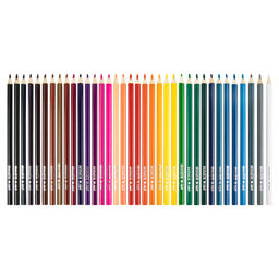 Лео Играй Набор цветных трехгранных карандашей LGCP-36 заточенный 4 х 36 цв