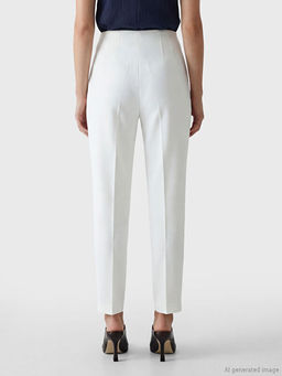 Y?ksek Bel Dar Fit Kad?n Gabardin Pantolon