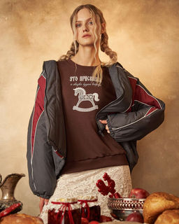 Свитшот с кружевом Присказка 95% хлопок, 5% лайкра - Sahar art lab фото 12