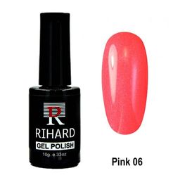 Rihard Pink Gel Polish Гель-лак - коллекция розовых оттенков, 10 мл, №06