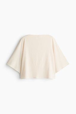 Top efecto arrugado con escote barco - H&m фото 2