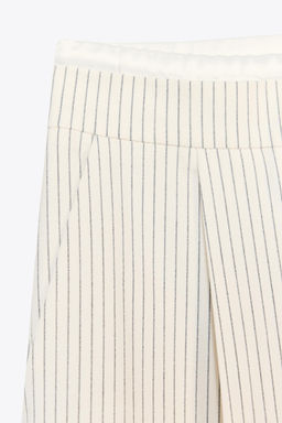 WIDE-LEG TROUSERS WITH DOUBLE WAISTBAND - Zara фото 10