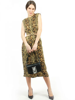 LACCOMA сумка АС2228Ш-черный натуральная кожа хлопок фото 3