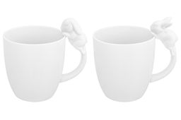Набор 2 кружки Elan Gallery Кролики фарфор 350 мл 12×8,5×11,5 см  фото 14