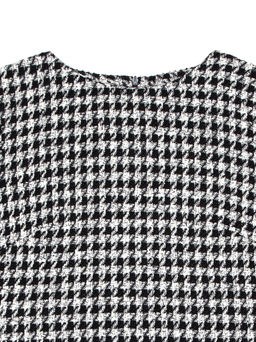 CONTE Платье с рисунком "клетка" и легким мерцанием люрекса LPL 1053 black-ivory black-ivory