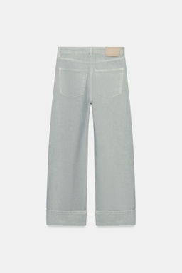 JEANS ZW COLLECTION BAGGY TIRO MEDIO / Azul pastel - Zara фото 3