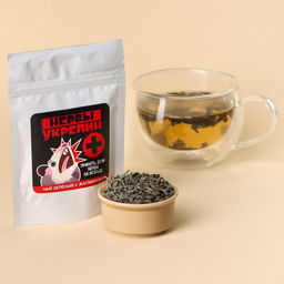 Чай зелёный с жасмином Нервыукрепин, 20 г.