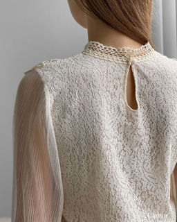 Блузка Сидни (пудровый) - Nadi bordo фото 39