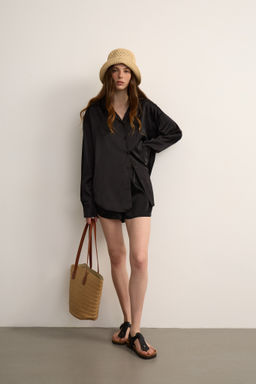 Шорты мини из сатина - Mollis фото 2